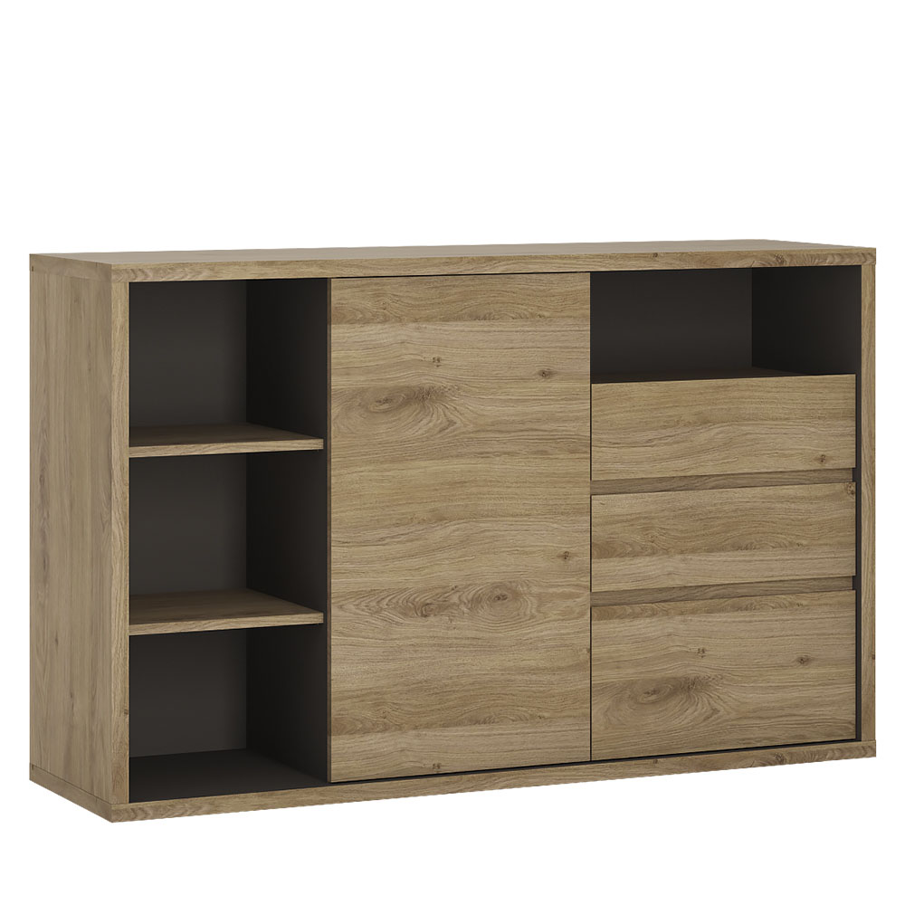 Shetland furniture 1 Door 3 drawer sideboard